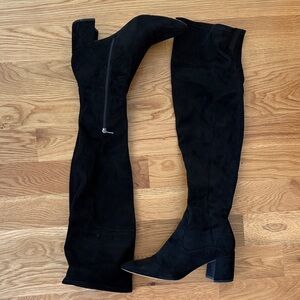 Marc Fisher Black Over the Knee Boots